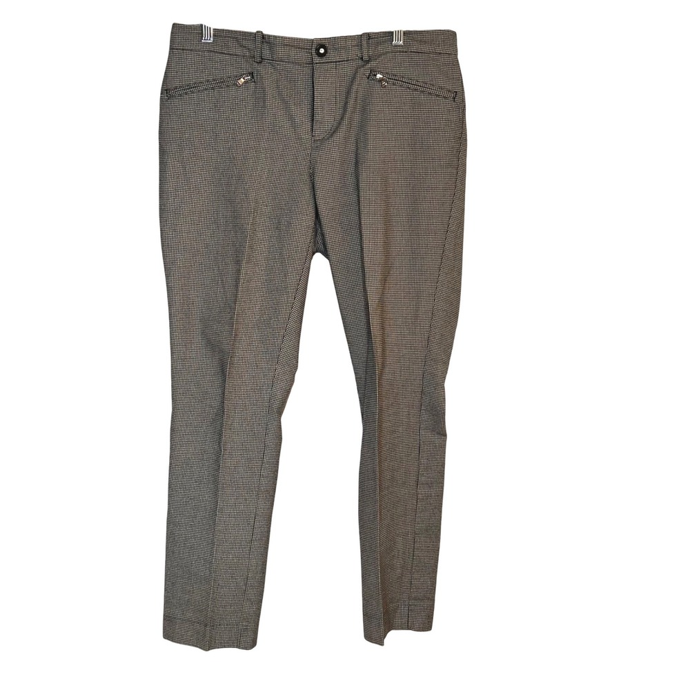 Lauren RL Houndstooth Print Zip Pocket Slim Fit Pants Trousers